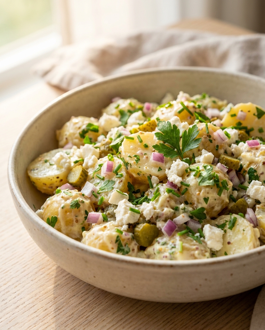 Leichter Kartoffel-Senf-Salat