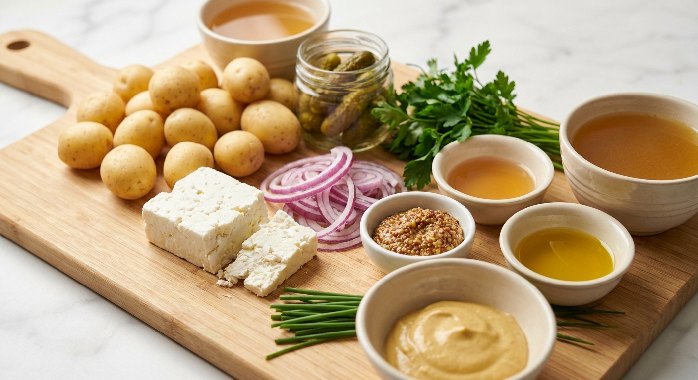 Zutaten für Leichter Kartoffel-Senf-Salat