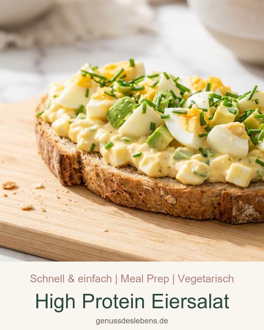 High Protein Eiersalat - Pin für Pinterest