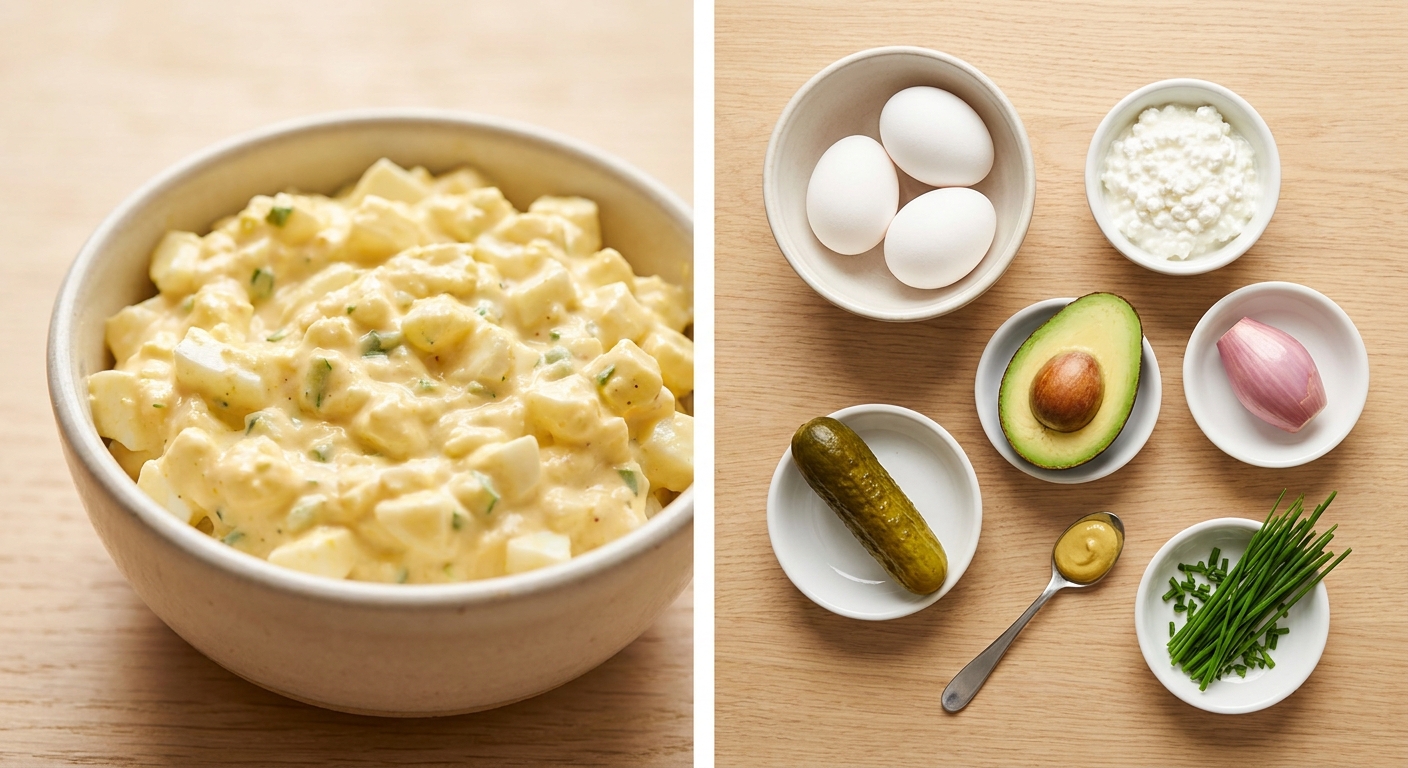 Zutaten für High Protein Eiersalat