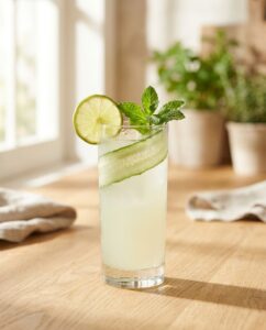 Gurken-Minze-Limette-Saft