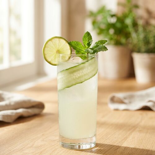 Gurken-Minze-Limette-Saft
