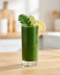Grüner Power-Saft mit Grünkohl