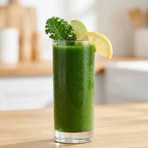 Grüner Power-Saft mit Grünkohl