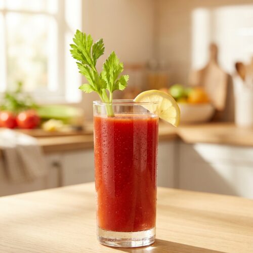 Herzhafter Tomaten-Sellerie-Saft