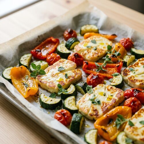 Ofengemüse mit Halloumi vom Blech