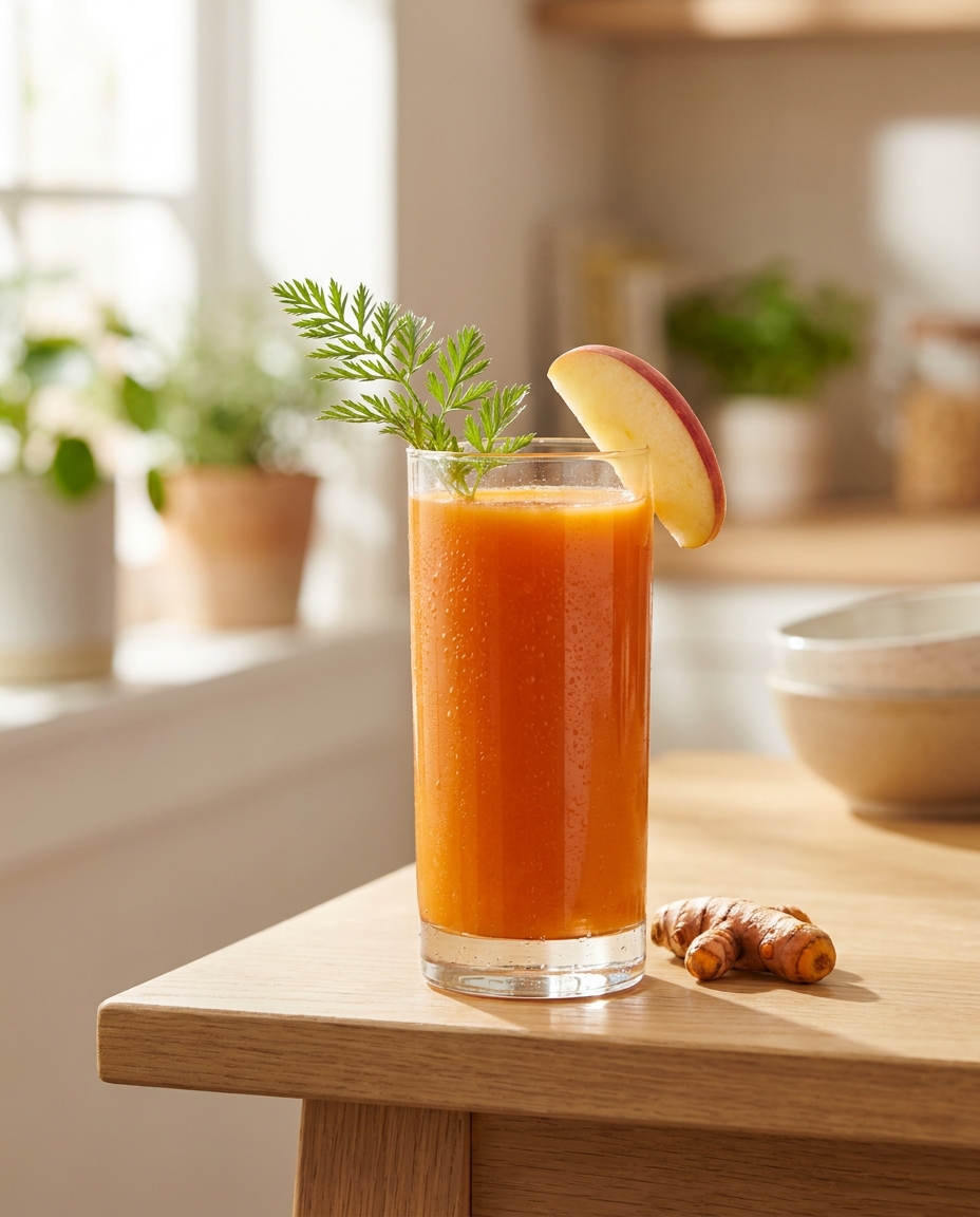 Karotte-Apfel-Kurkuma-Saft