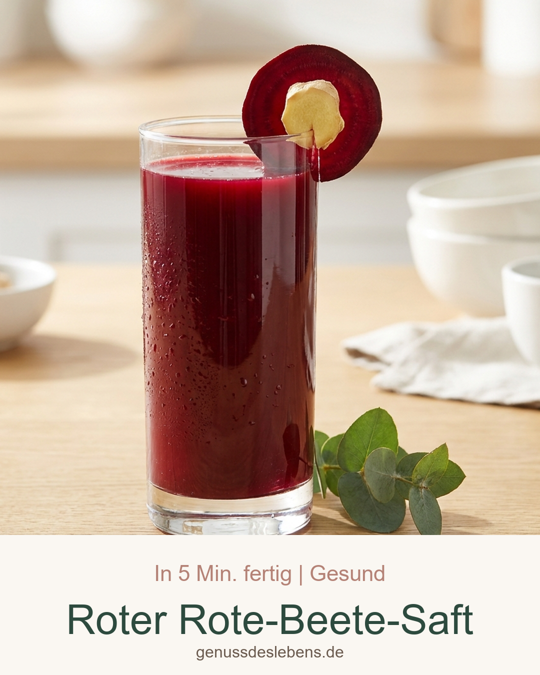 Roter Rote-Beete-Saft – Pin für Pinterest