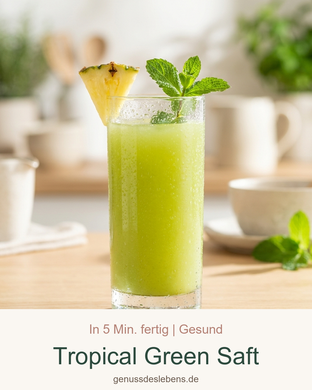 Tropical Green Saft – Pin für Pinterest