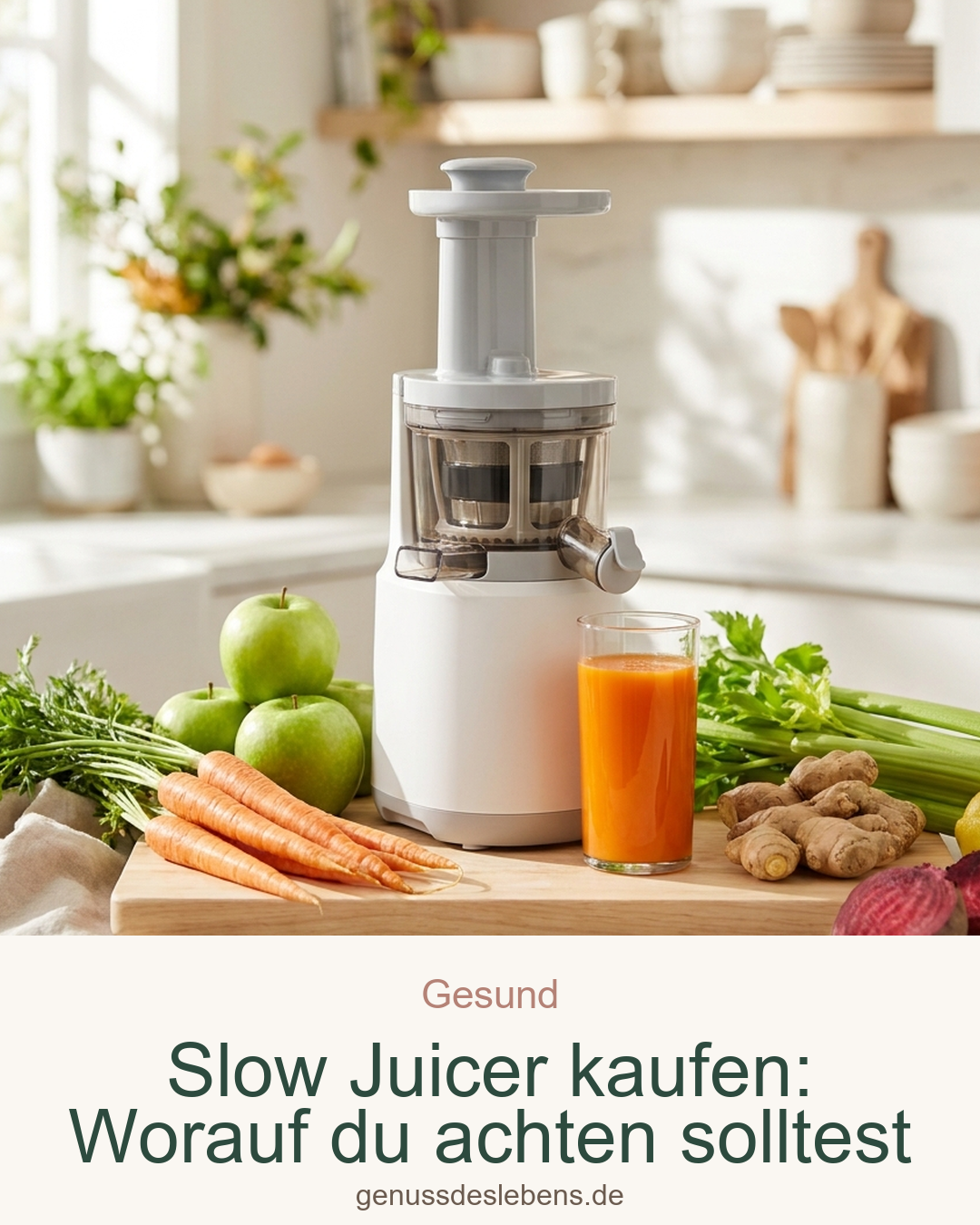 Slow Juicer kaufen: Worauf du achten solltest – Pin für Pinterest
