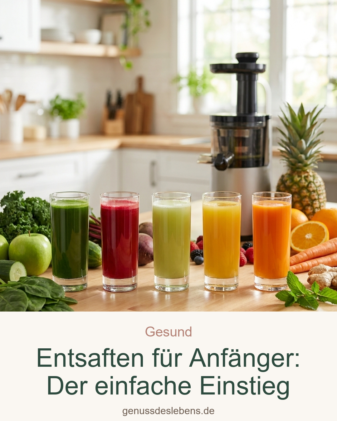 Entsaften für Anfänger: Der einfache Einstieg – Pin für Pinterest
