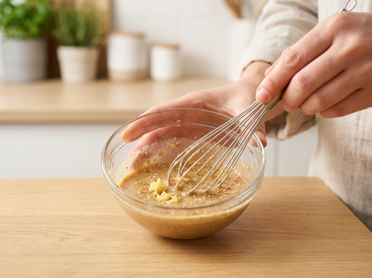 Edamame-Quinoa-Bowl mit Sesam-Dressing Zubereitung