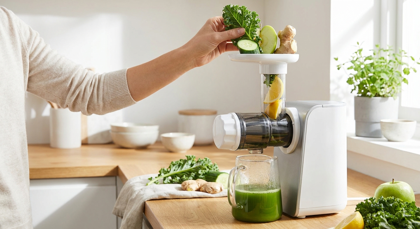 Grüner Power-Saft mit Grünkohl entsaften 1