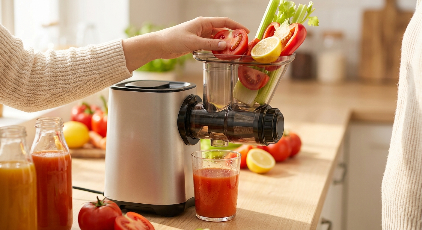 Herzhafter Tomaten-Sellerie-Saft entsaften 1