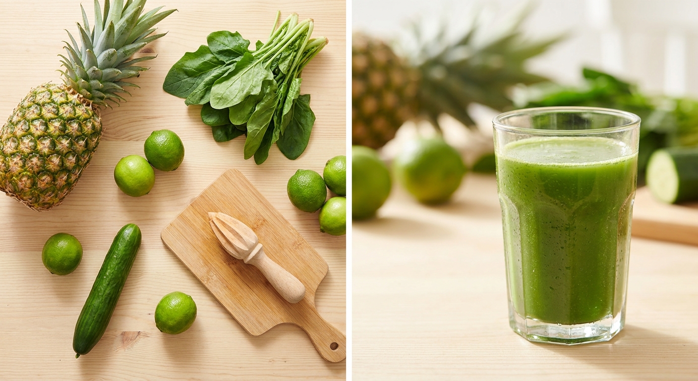 Zutaten für Tropical Green Saft