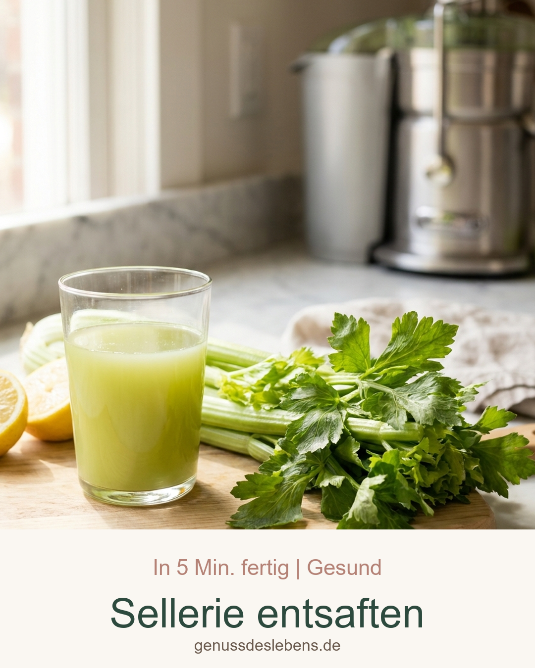 Sellerie entsaften: Anleitung, Menge und Geschmack – Pin für Pinterest