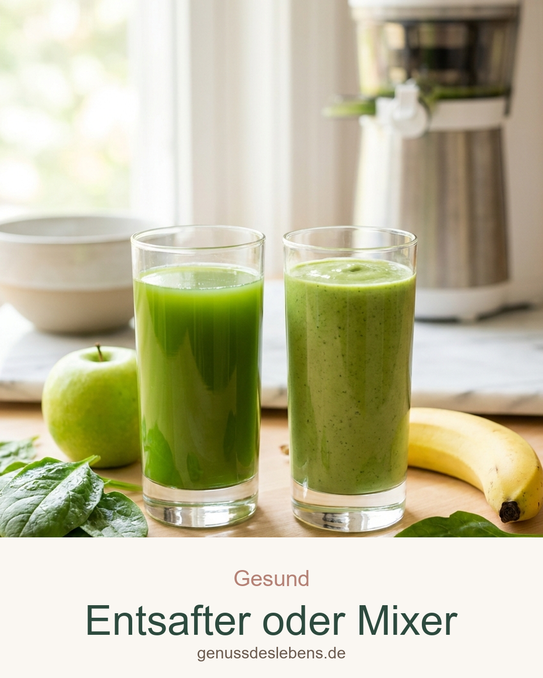 Entsafter oder Mixer: Welches Gerät passt zu dir? – Pin für Pinterest