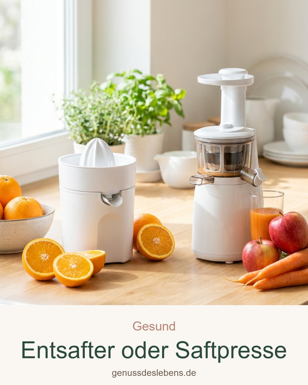 Entsafter oder Saftpresse: Was ist der Unterschied? – Pin für Pinterest