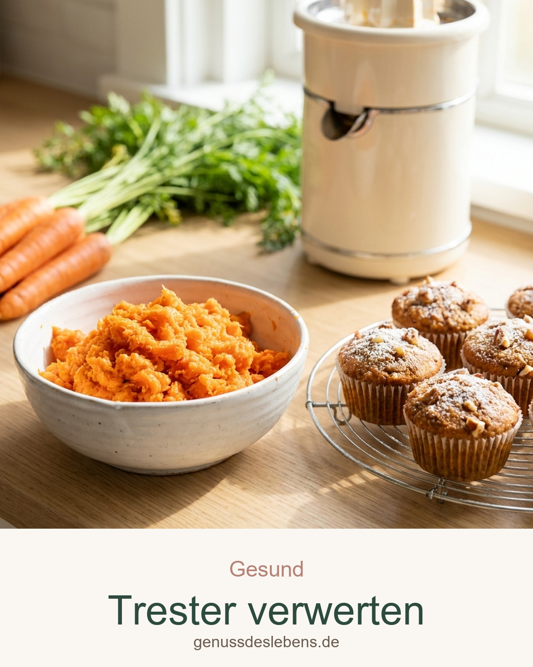 Entsafter-Reste verwerten: 6 Rezepte für den Trester – Pin für Pinterest