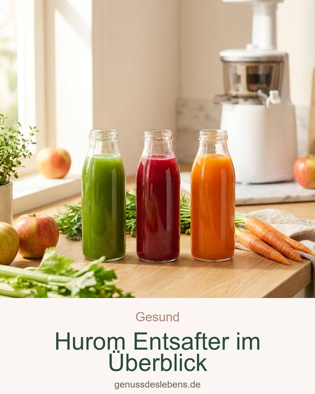 Hurom Entsafter: Alle Slow-Juicer-Modelle im Überblick – Pin für Pinterest