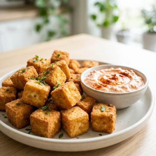 Knusprige Tofu-Nuggets aus dem Airfryer