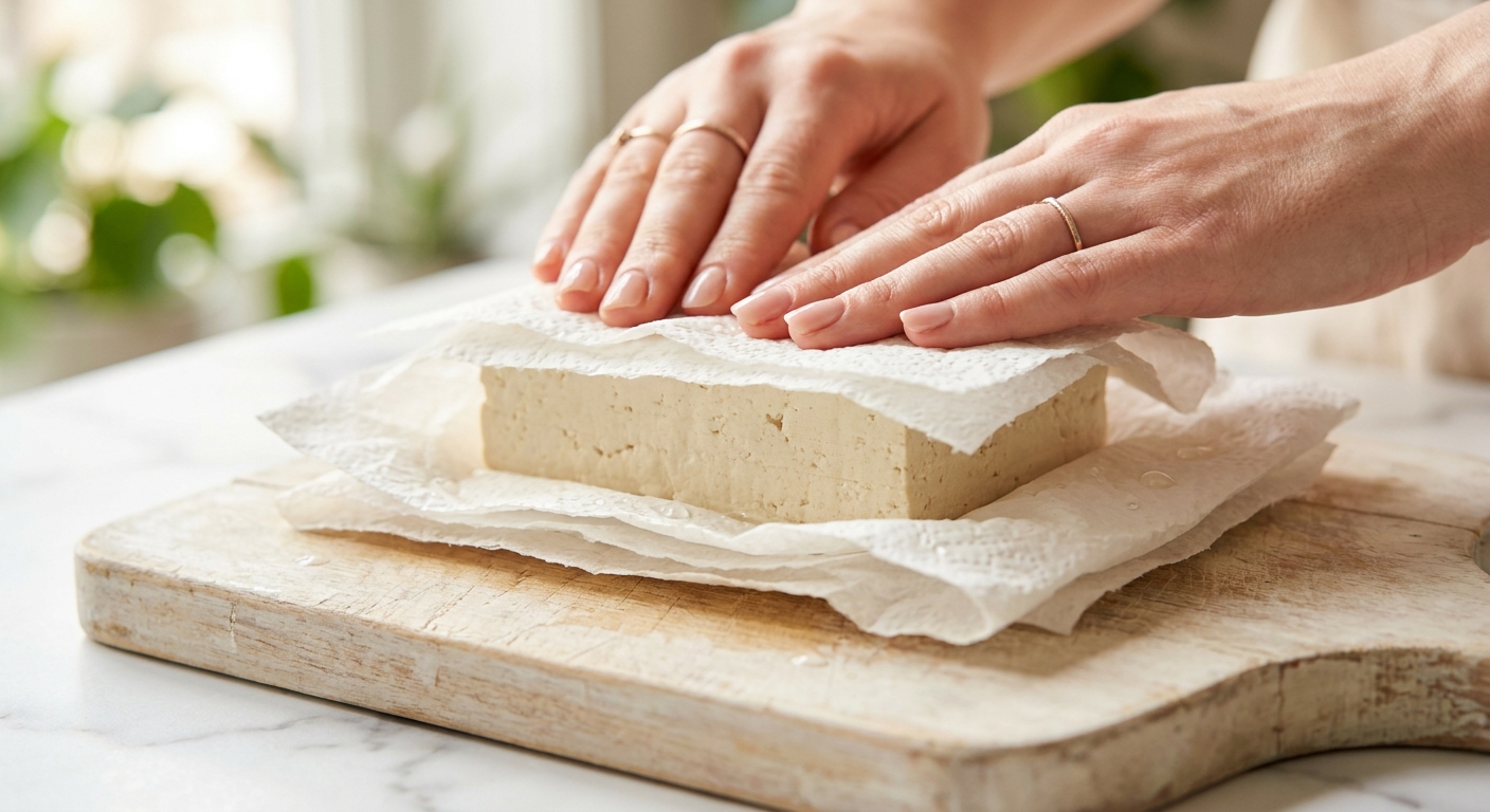 Tofu-Gyros vom Blech mit Zaziki Zubereitung
