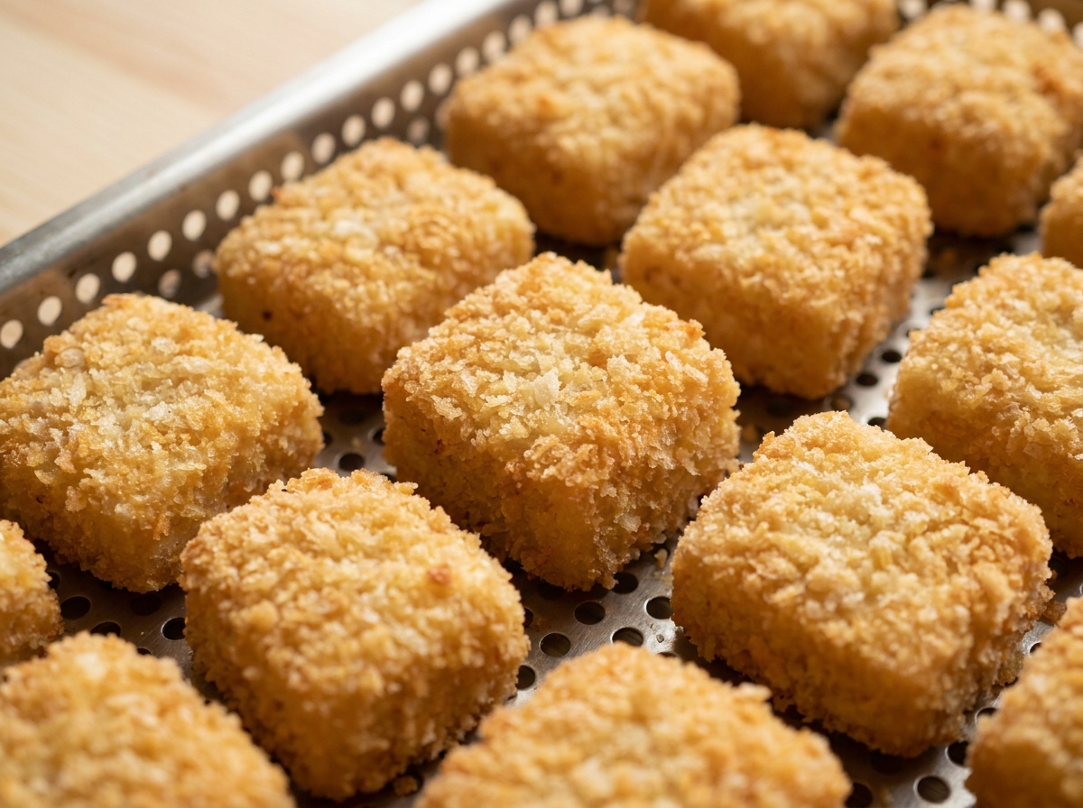 Knusprige Tofu-Nuggets aus dem Airfryer Zubereitung