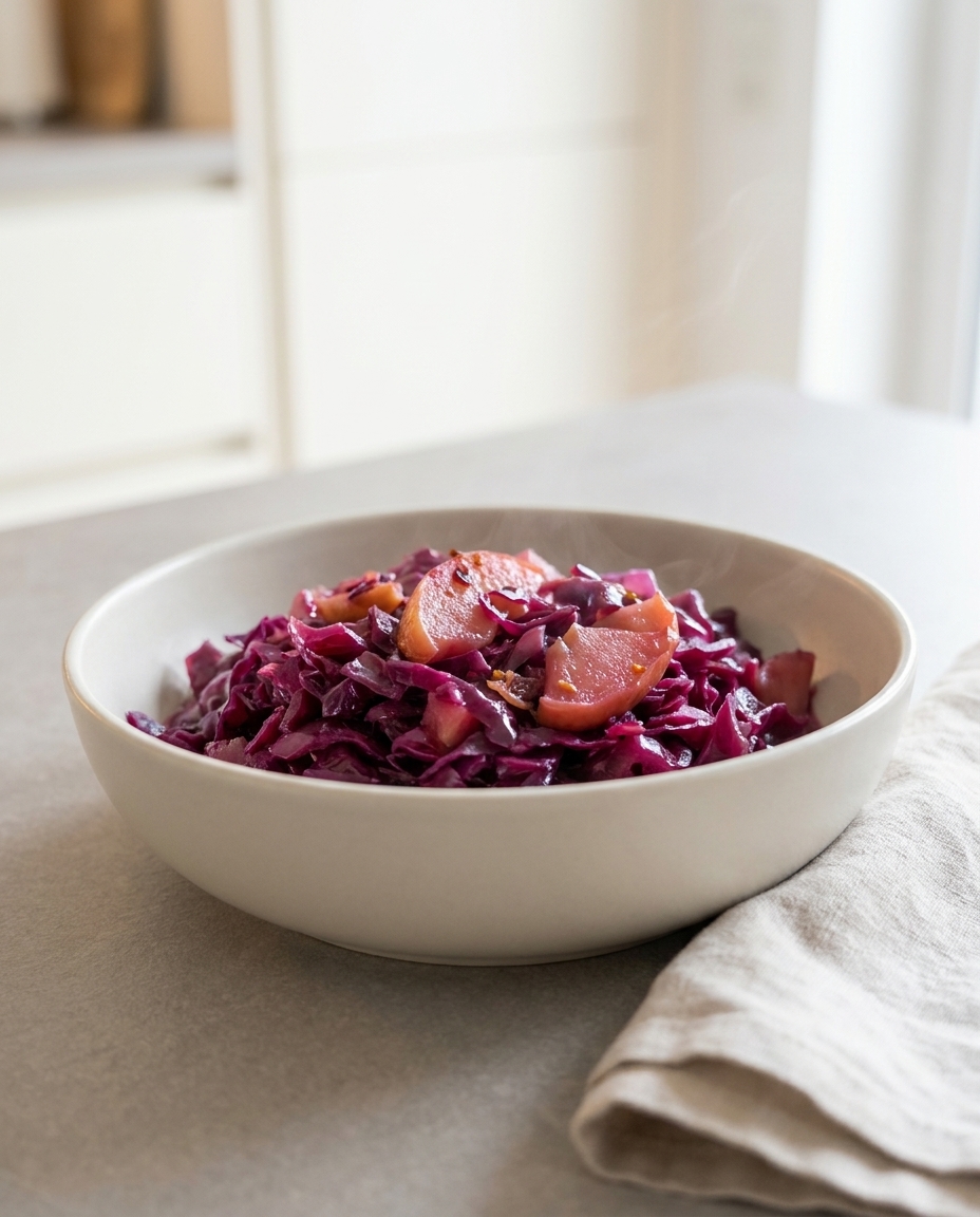 Apfelrotkohl