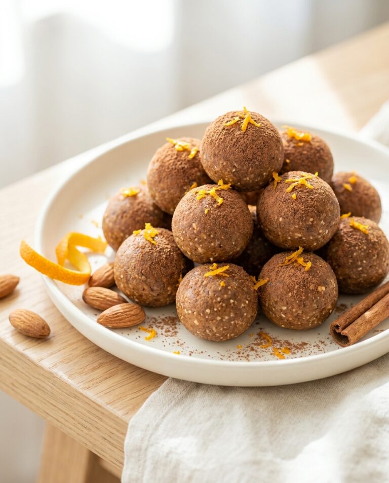 Lebkuchen Energy Balls mit Mandeln und Orange