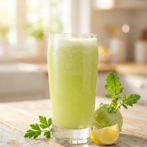 Kohlrabi-Apfel-Saft