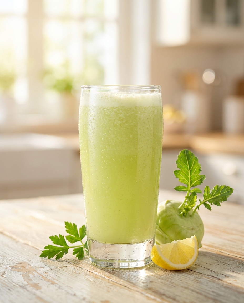 Kohlrabi-Apfel-Saft