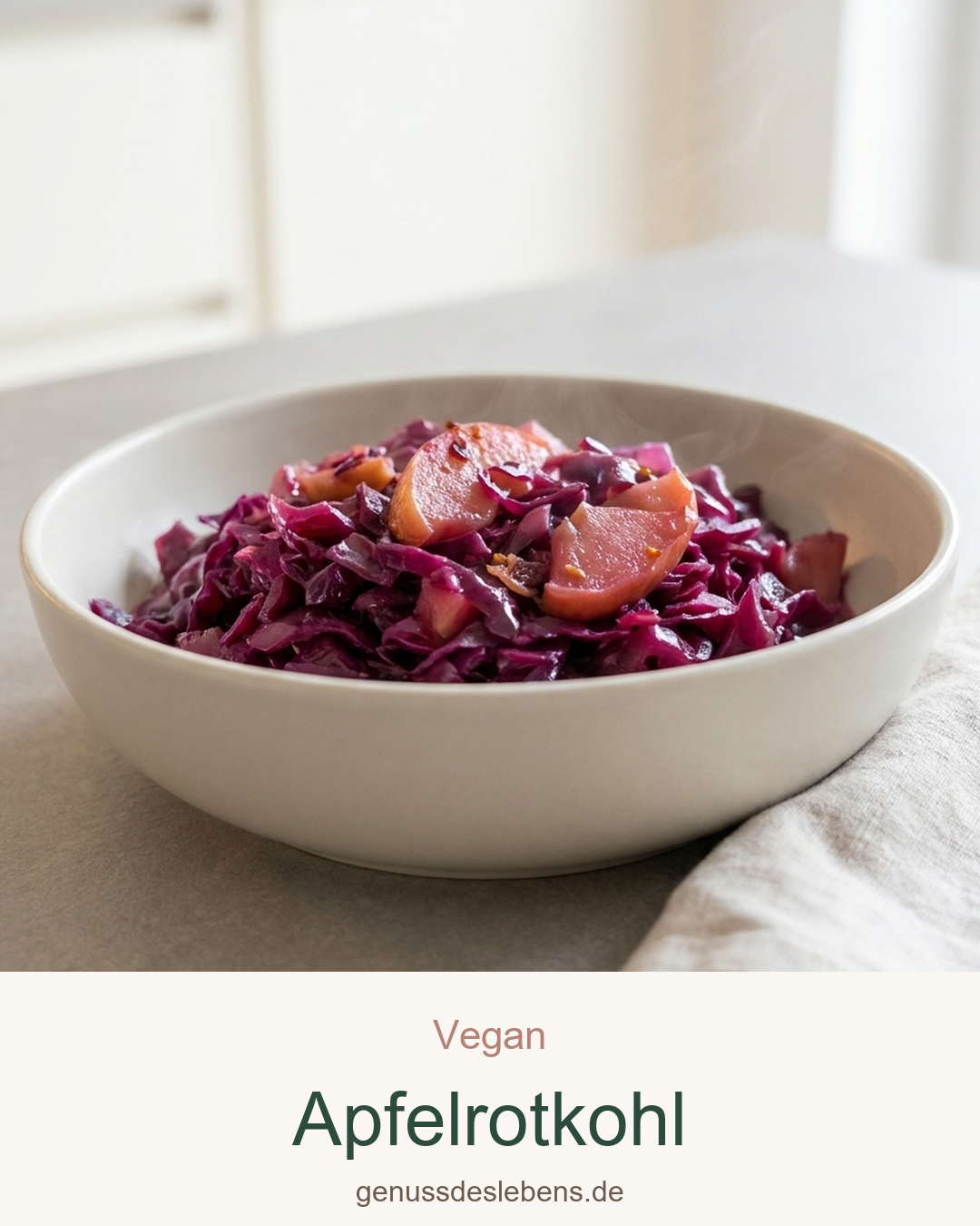 Apfelrotkohl - Pin für Pinterest