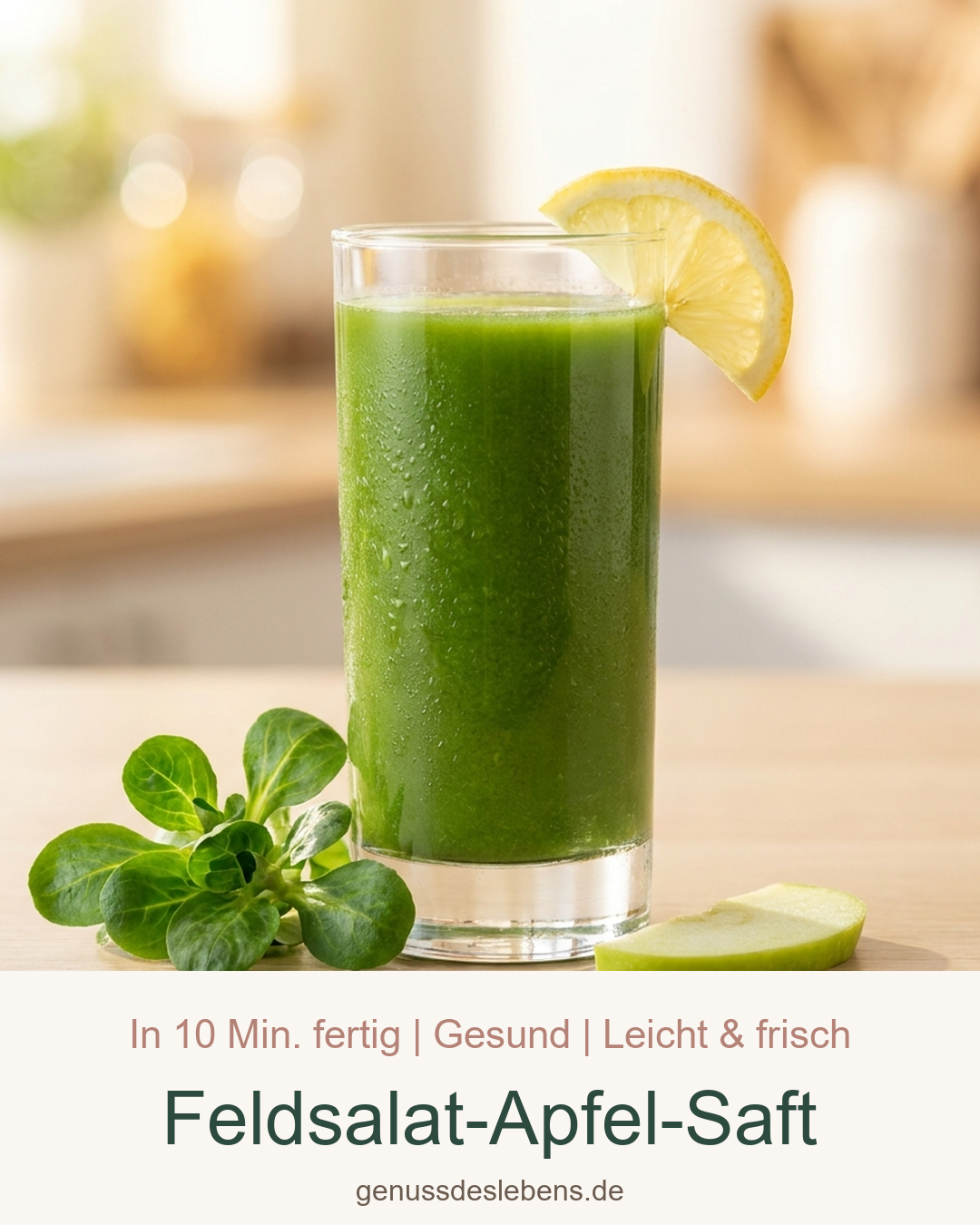 Feldsalat-Apfel-Saft – Pin für Pinterest