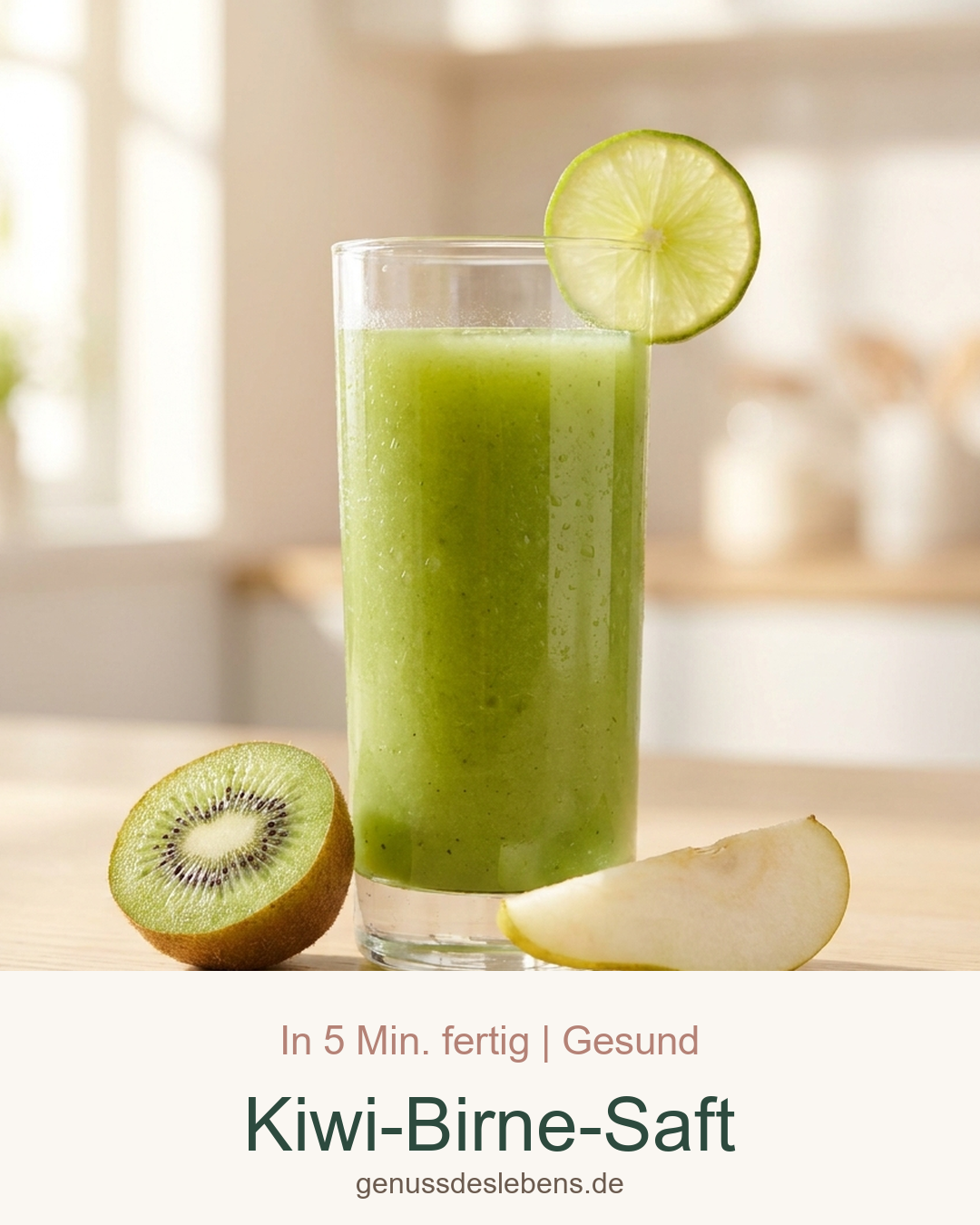 Kiwi-Birne-Saft – Pin für Pinterest