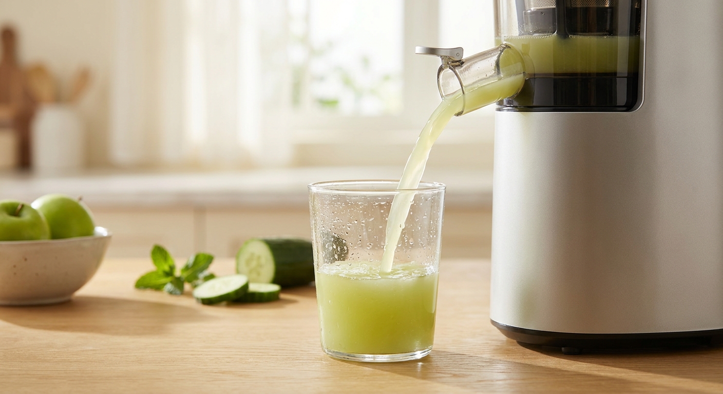 Kohlrabi-Apfel-Saft entsaften 2