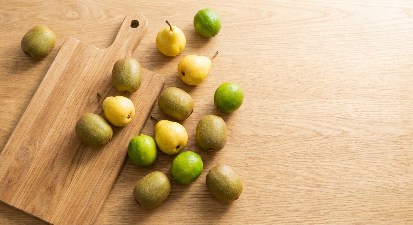 Zutaten für Kiwi-Birne-Saft